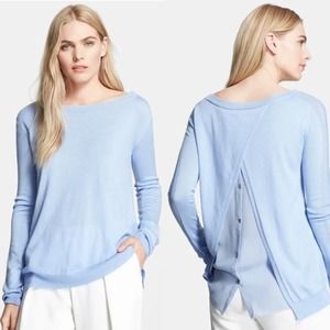 Halston Heritage Draped Button Back Sweater